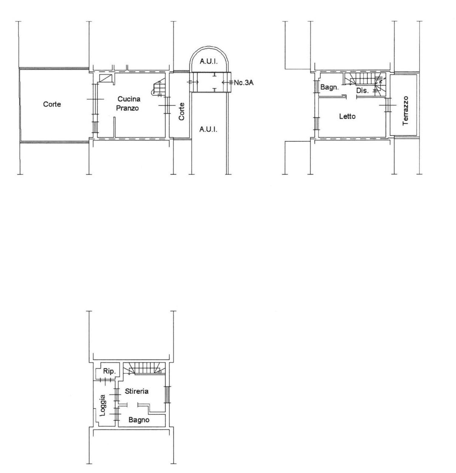 planimetria - Casa semi indipendente Filippo Corridoni, Cervia - planimetria 1