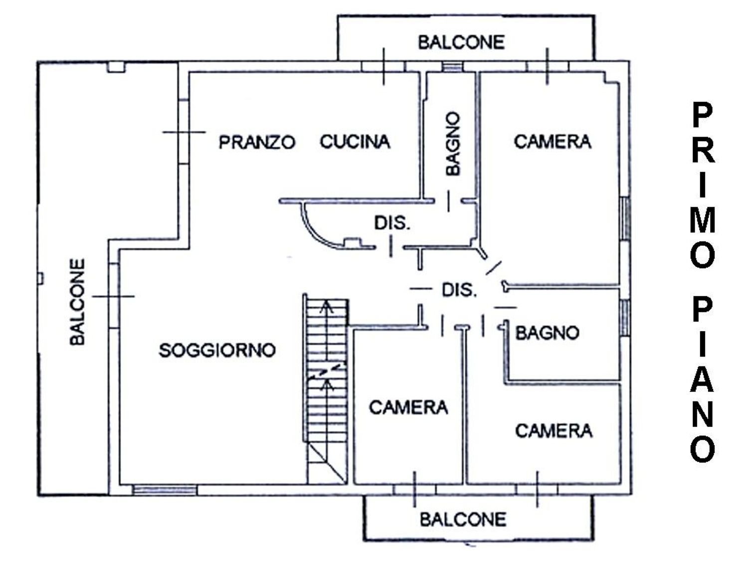 planimetria - Semi-detached house Ferruccio Parri, Cervia - floor plans 1