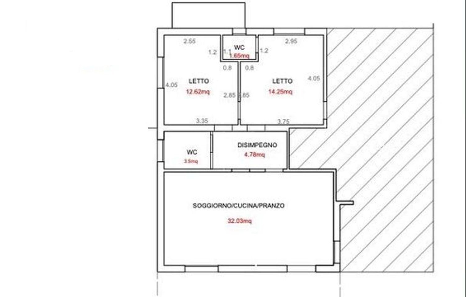 planimetria - Trilocale Casentino
 
16, Cervia - planimetria 1