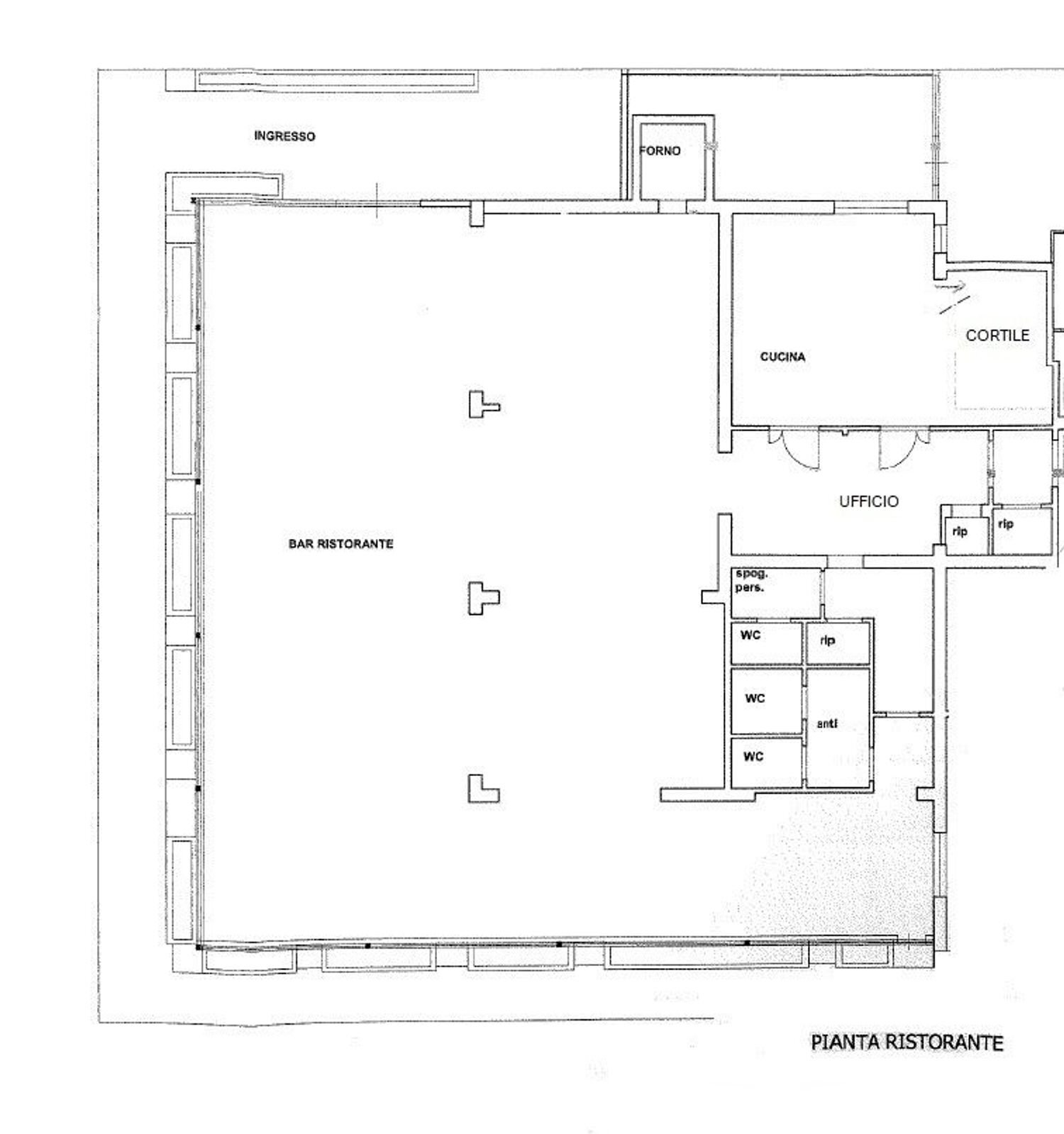 planimetria - Commercial Premises Cervia - floor plans 1
