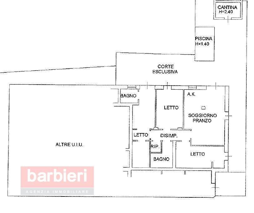 Foto 4 - Quadrilocale Viale Matteotti, Cervia - planimetria 1