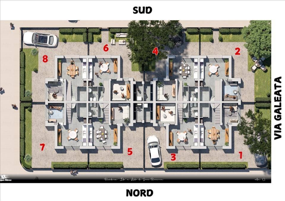 Foto 5 - Villa a Schiera via Galeata
 
1, Ravenna - planimetria 1