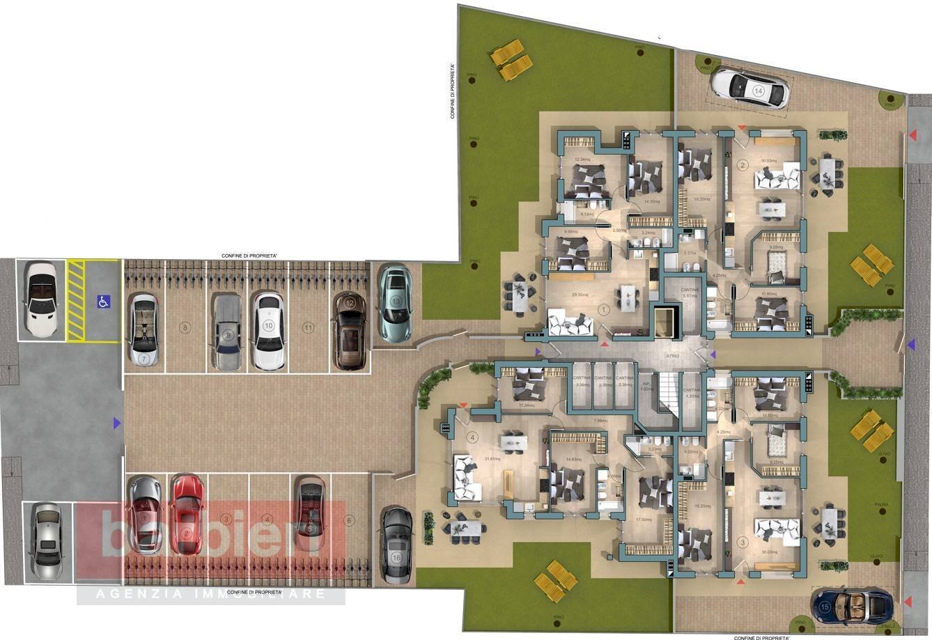 Foto 10 - Two-room apartment Via Correggio
 
23, Cervia - floor plans 1