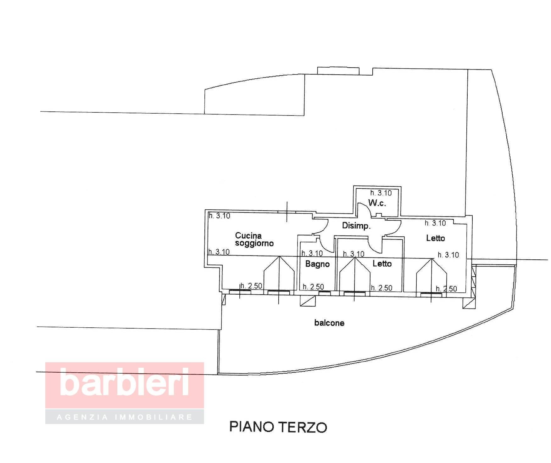Foto 35 - Three-room apartment Via Leopardi, Cervia - floor plans 1