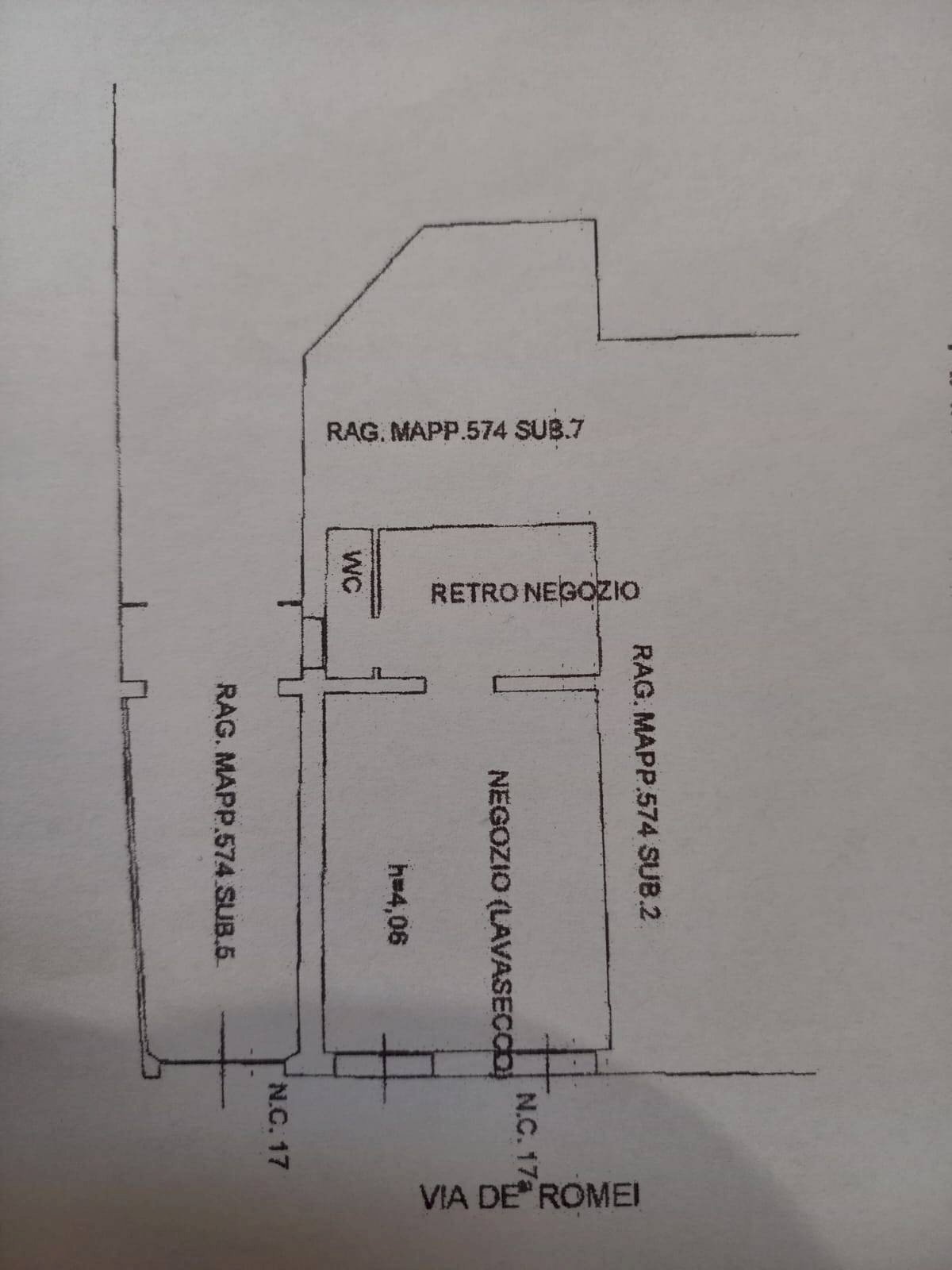 Foto 5 - Attività Commerciale Via De' Romei, Ferrara - planimetria 1