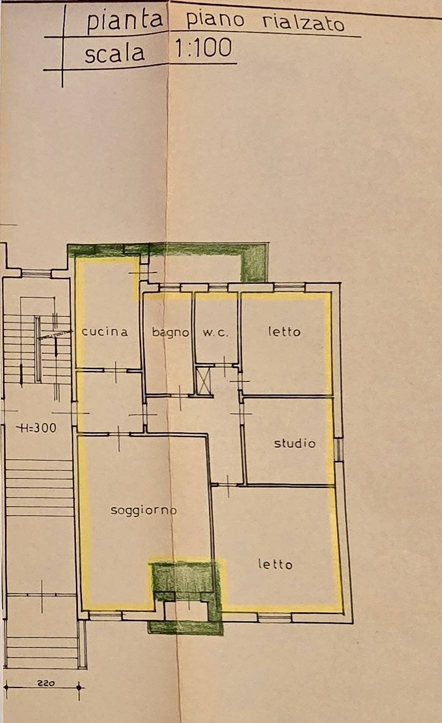 Foto 50 - Appartamento Via Pomposa, Ferrara - planimetria 1