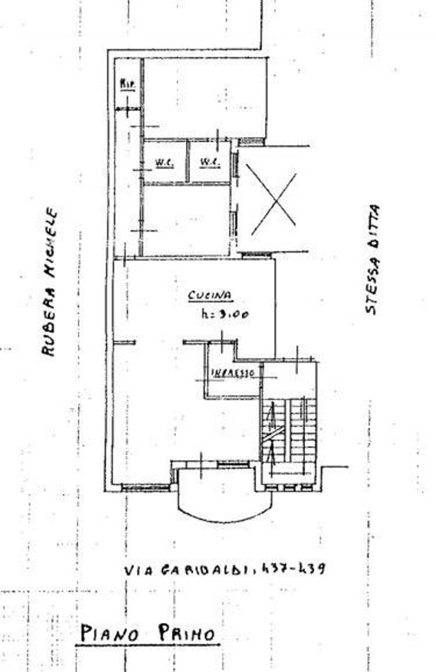 planimetria - Appartamento Garibaldi
 
437, Canicattini Bagni - planimetria 1