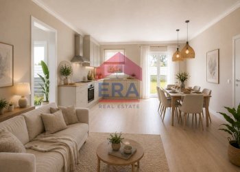 rendering soggiorno - Trilocale Via Di Macchia Palocco
168, Roma - foto 3