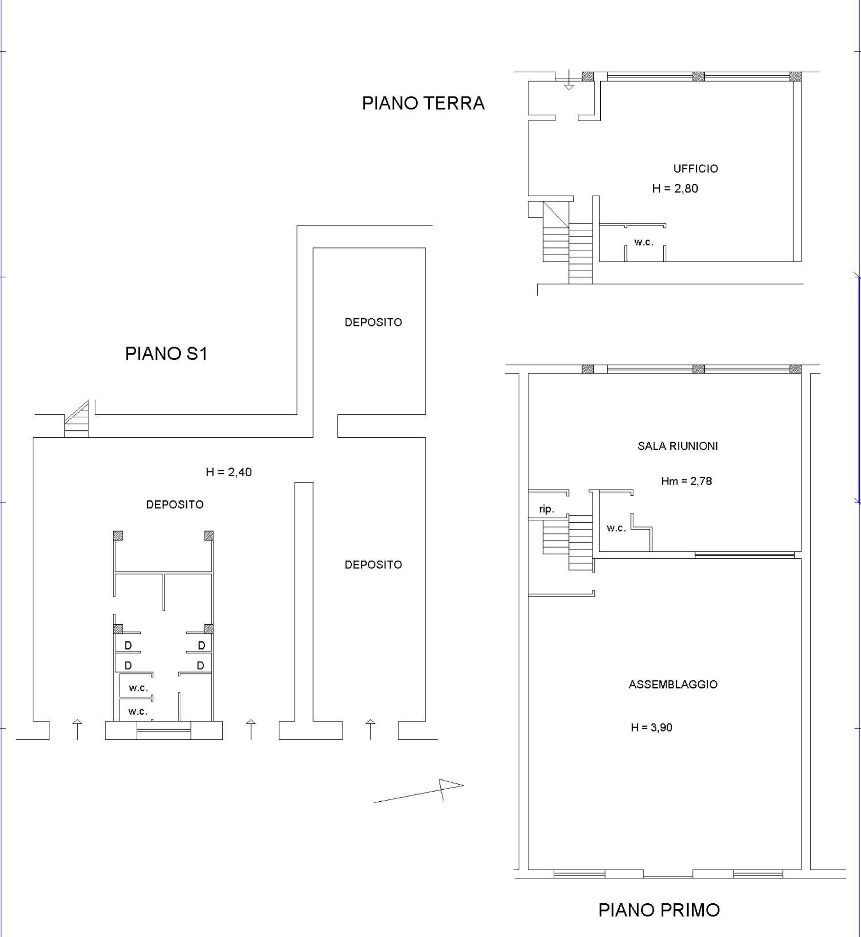 Foto 15 - Capannone Via Donatello, Civita Castellana - planimetria 1