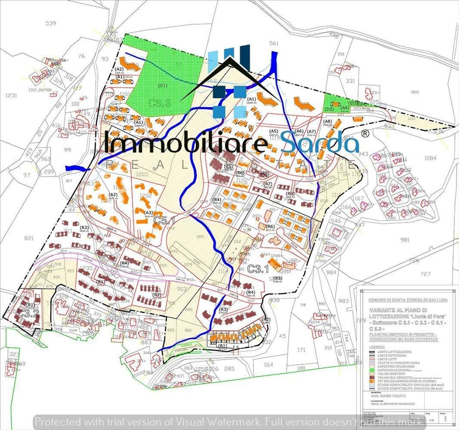 Foto 7 - Building land Graziani, Santa Teresa Gallura - floor plans 1
