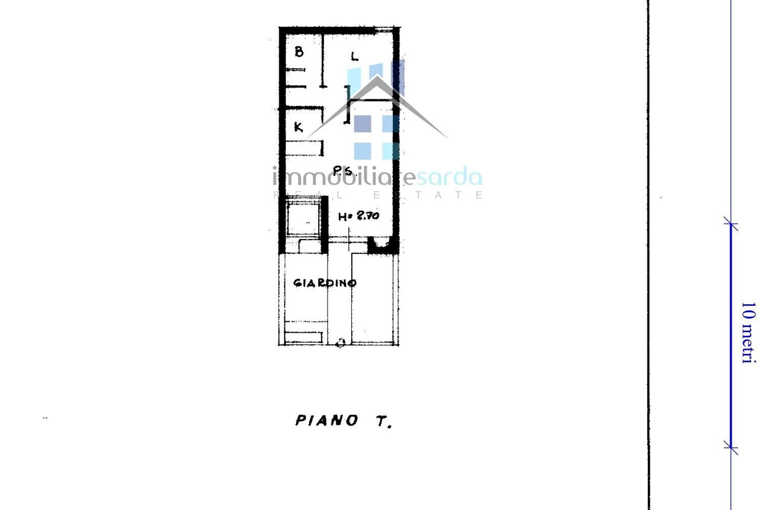 planimetria - Bilocale Cala Petralana, Palau - planimetria 1