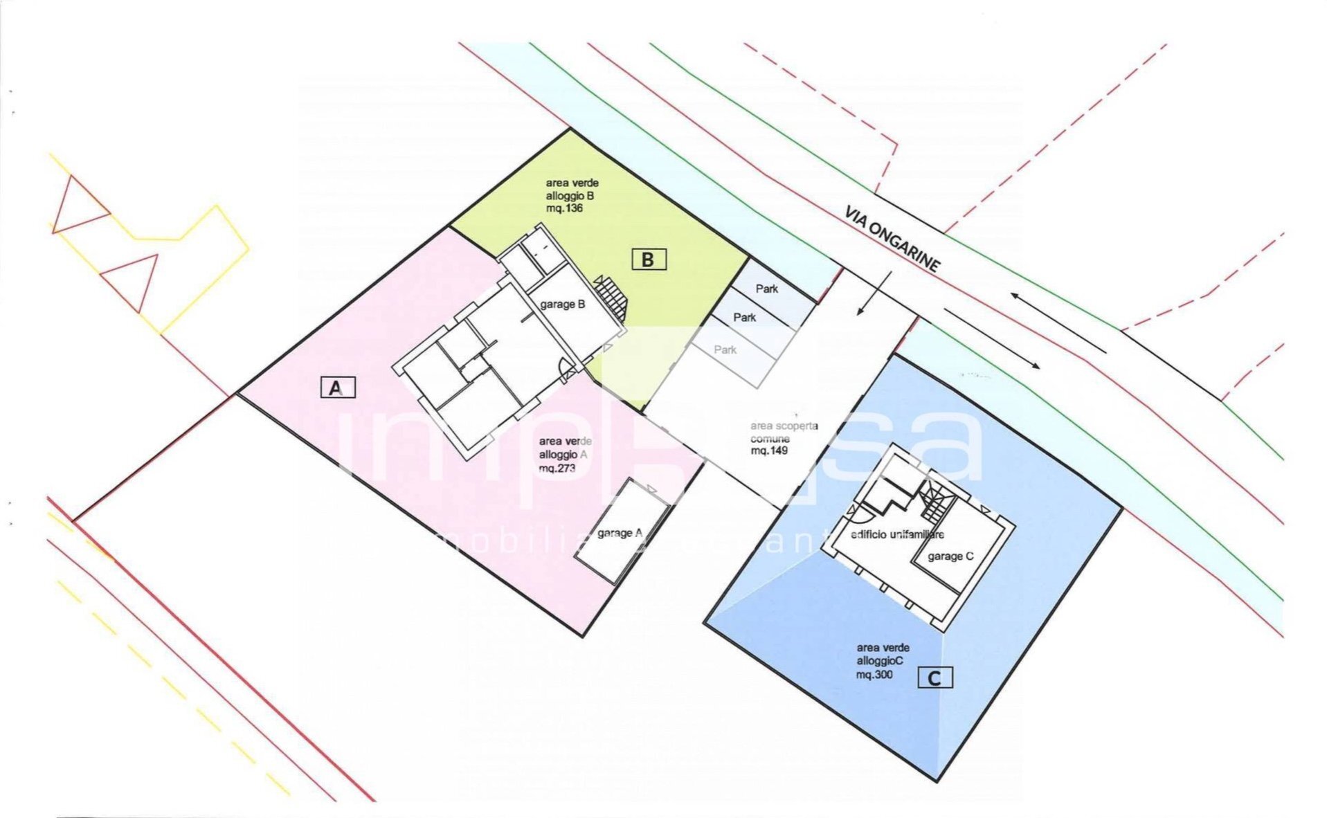 Foto 13 - Building land VIA ONGARINE, Paese - floor plans 1