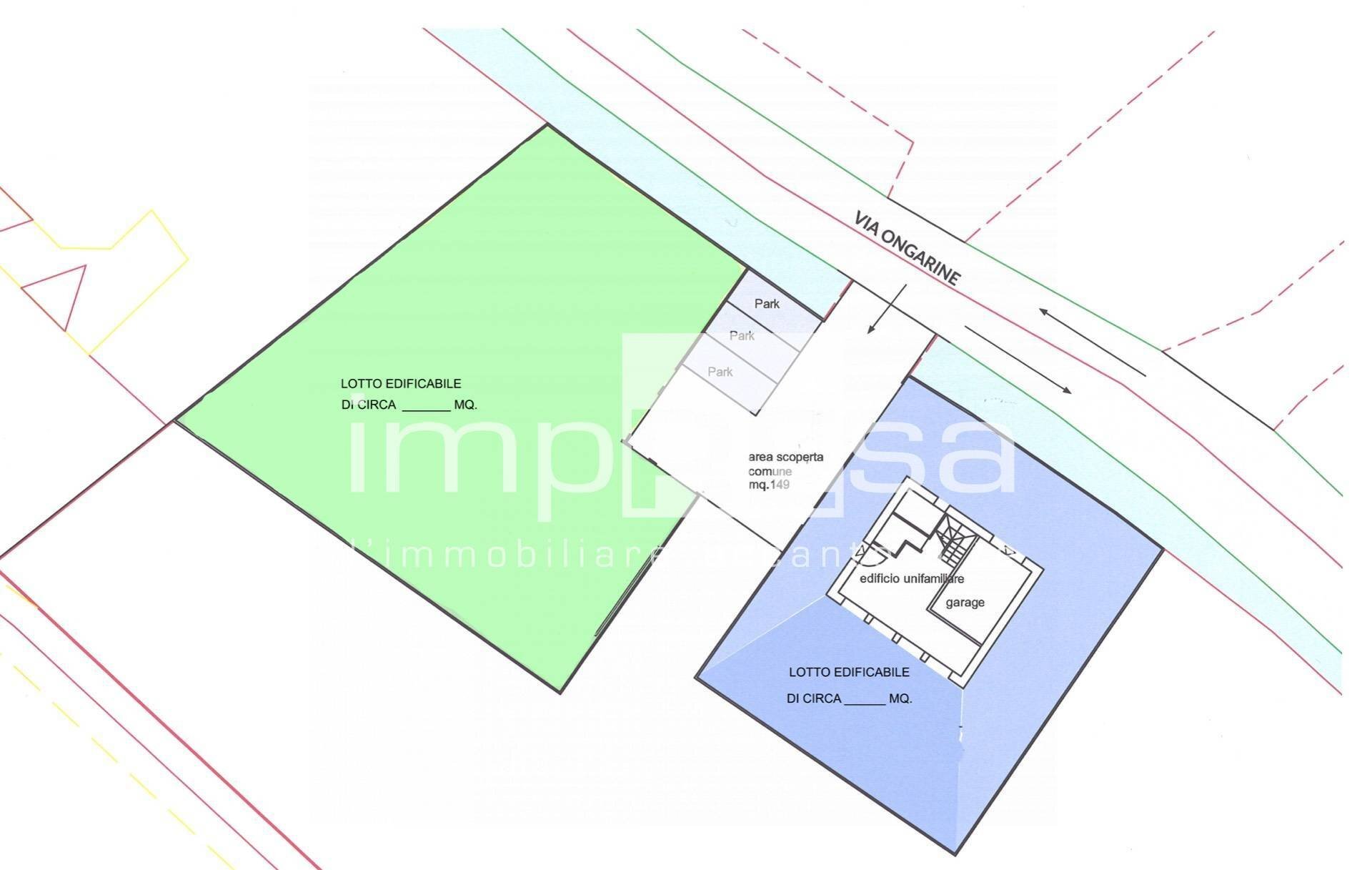 Foto 1 - Terreno edificabile VIA ONGARINE, Paese - planimetria 1