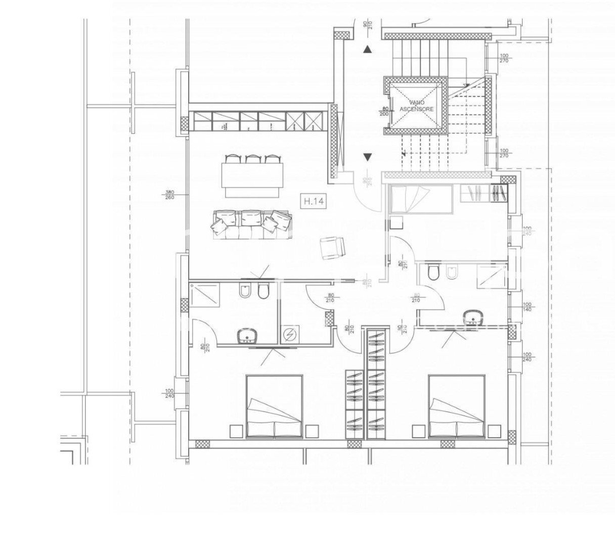 Foto 15 - Appartamento VIA SAN ZENO
 
1, Treviso - planimetria 1