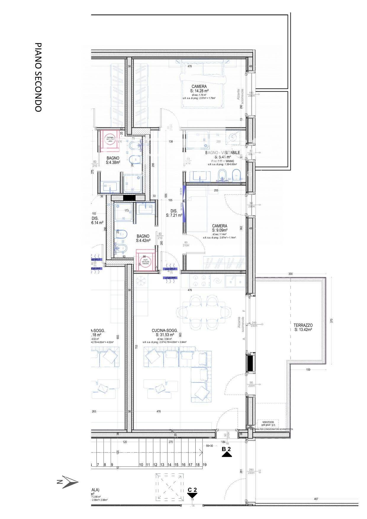 Foto 27 - Quadrilocale VIA BARACCA, Carbonera - planimetria 1