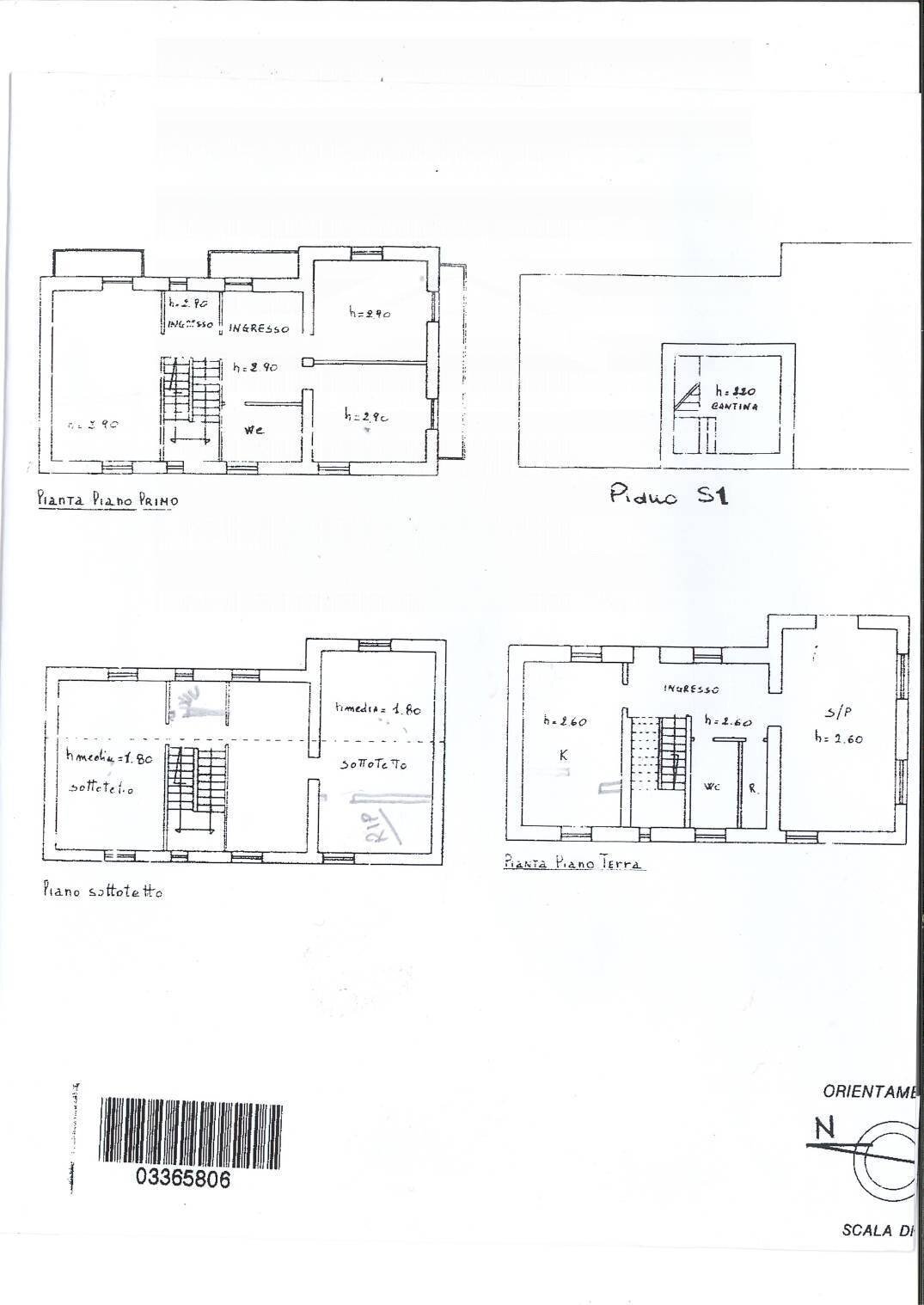 Foto 29 - Villa C.da Foce, Campobasso - planimetria 1