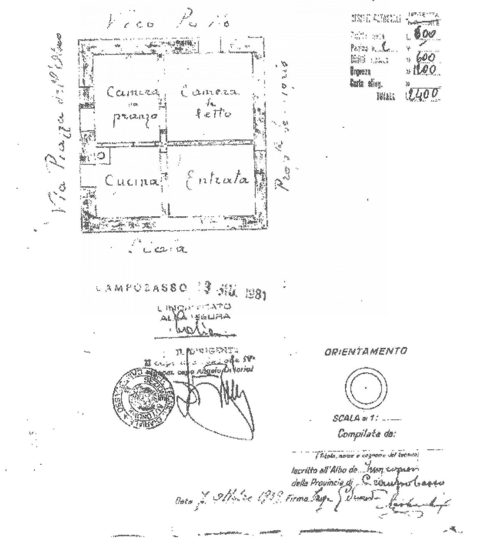 Foto 2 - Bilocale P.zza dell'Olmo, Campobasso - planimetria 1
