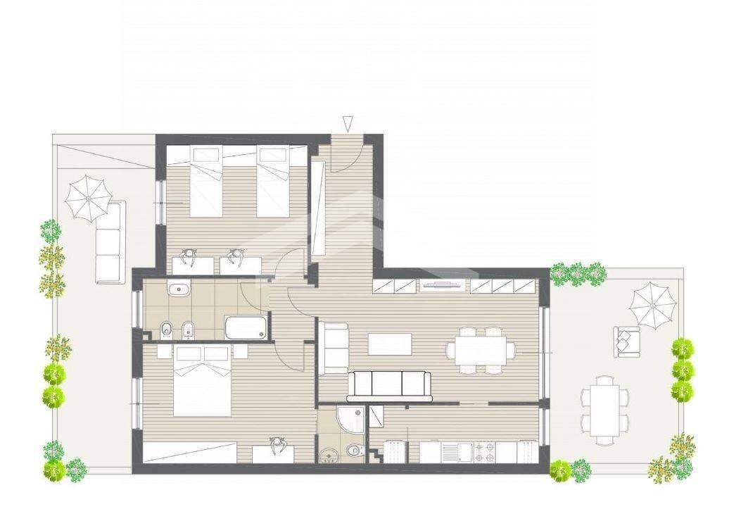 Foto 19 - Trilocale Piazza del Papa, Termoli - planimetria 1