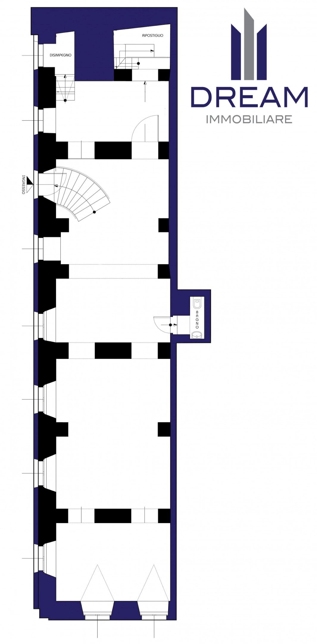 Foto 17 - Commercial Premises via dei Pisani, n.1, Cagliari - floor plans 1