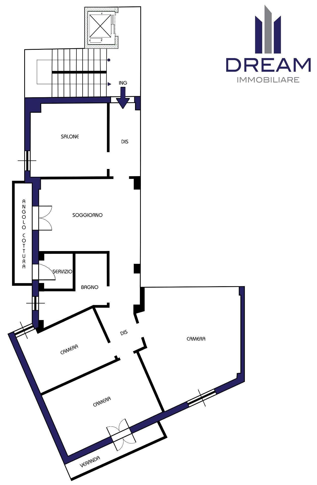Foto 24 - Quadrilocale viale Colombo, Quartu Sant'Elena - planimetria 1