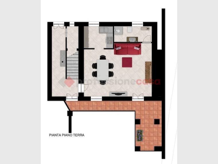 Independent house via Torino, 25, Vigone - floor plans 1
