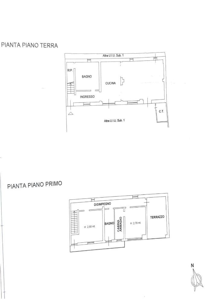 Semi-detached house Borgata ceretto, Carignano - floor plans 1