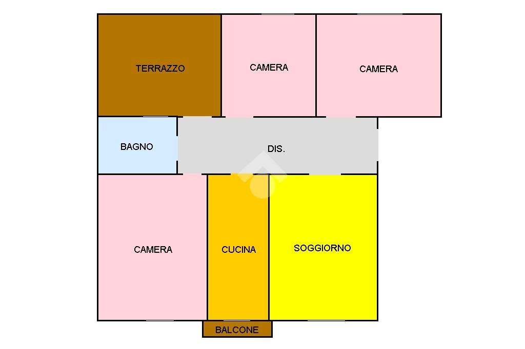 Four-room apartment Via Garibaldi, Binasco - floor plans 1
