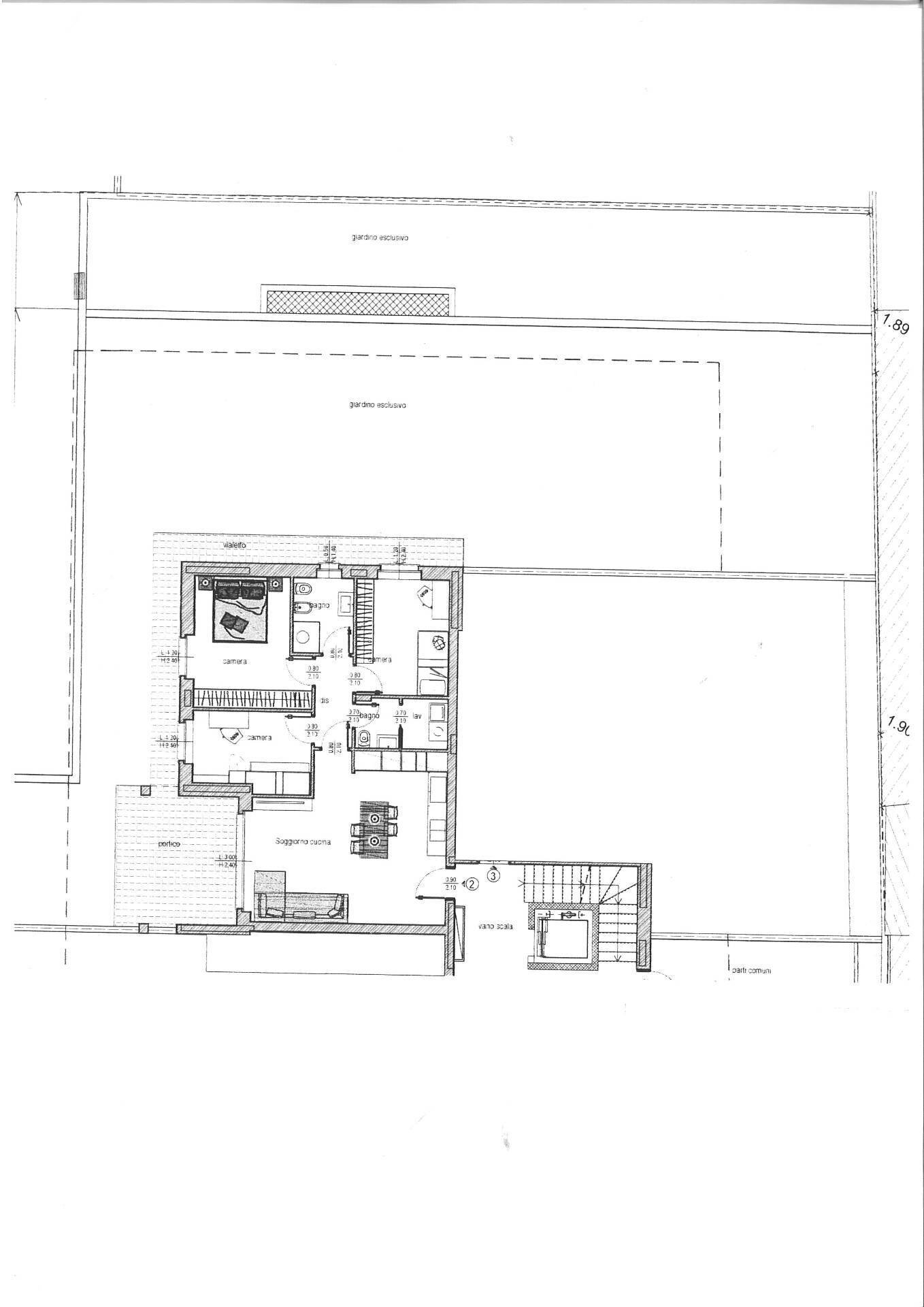 Foto 24 - Quadrilocale Via Puccini, Torre Boldone - planimetria 1