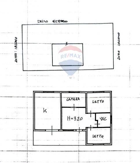Pianta 2D - Villa C/da Bosco di Mezzo, Caltagirone - planimetria 1