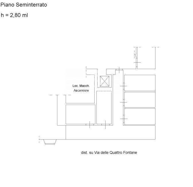Foto 14 - Commercial Premises Via Delle Quattro Fontane, Roma - floor plans 1