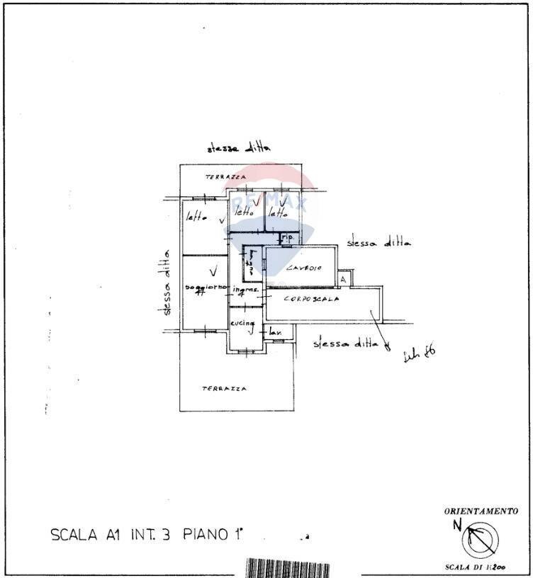 Pianta 2D - Appartamento Via Archimede
 
19/A, Ragusa - planimetria 1