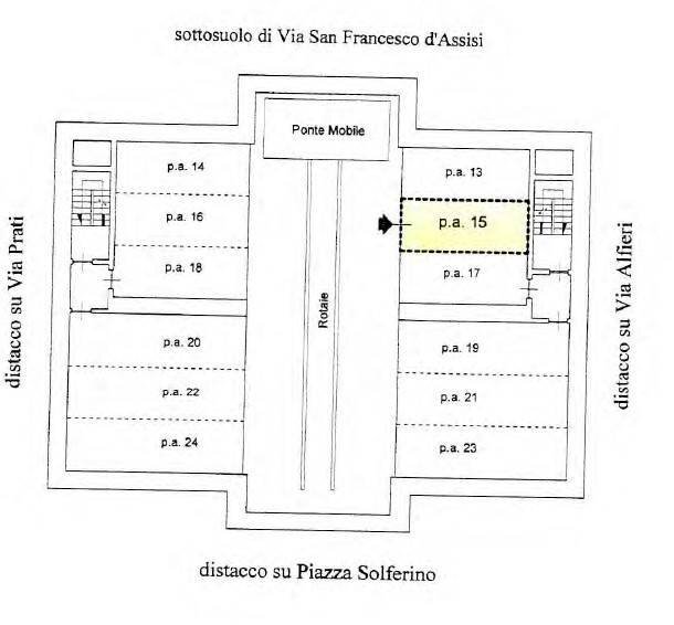 Planimetria - Box via San Francesco d'Assisi, 32, Torino (neighborhood Centro) - photo 1