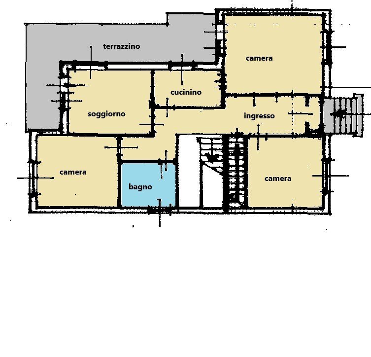 Stable - Palace strada Provinciale di San Felice, 5, Pino Torinese - floor plans 1
