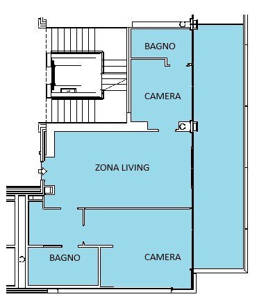 Quadrilocale piazzale John Fitzgerald Kennedy, 2, Genova - planimetria 1