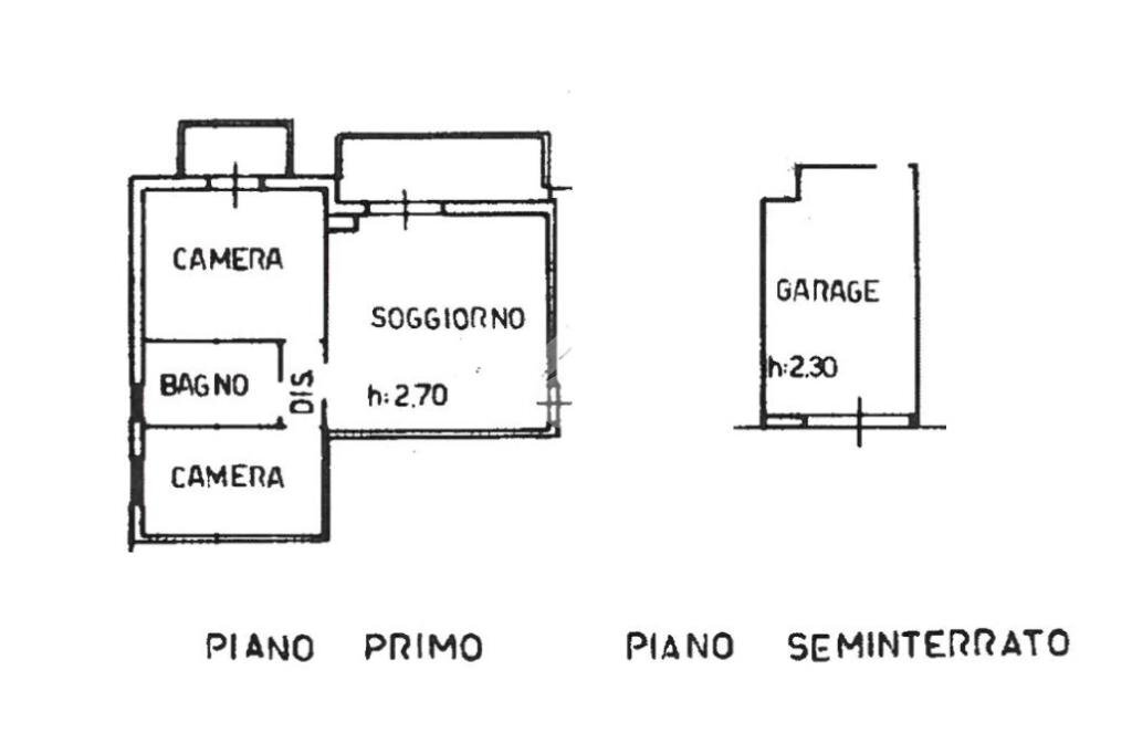 Three-room apartment Via roma, Saludecio - floor plans 1