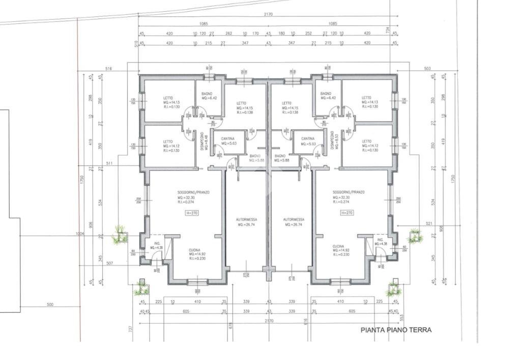 Villa Via Ilaria alpi, Novellara - floor plans 1