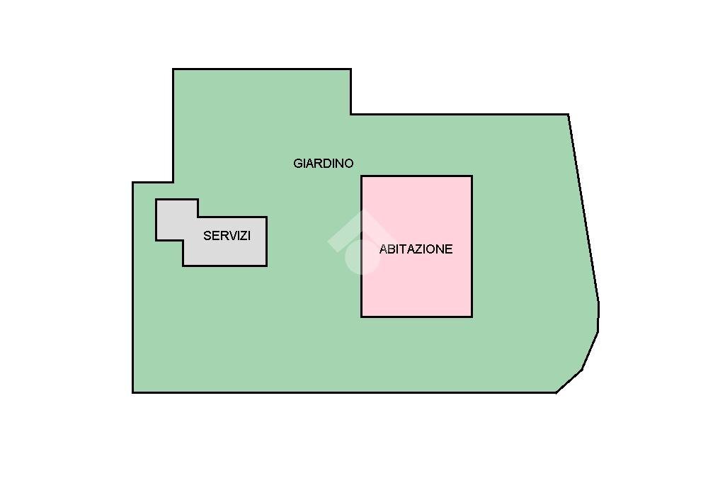Portion of a house Via Fiumazzo, Russi - floor plans 1