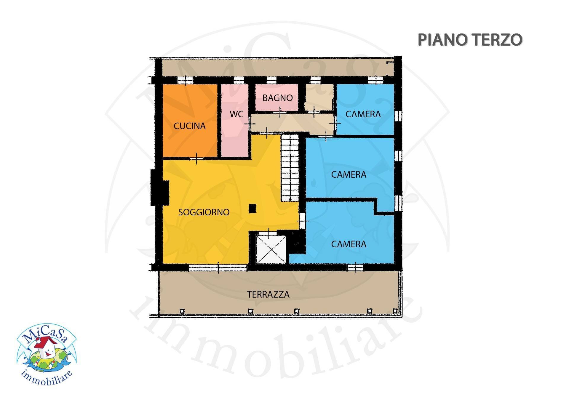 Foto 39 - Attic Via Milazzo
 
159, Pisa - floor plans 1