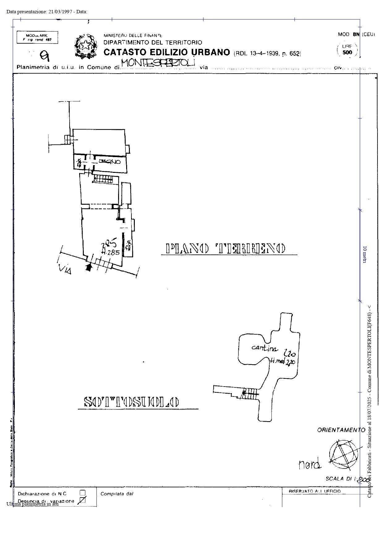 Foto 17 - Three-room apartment Montespertoli - floor plans 1