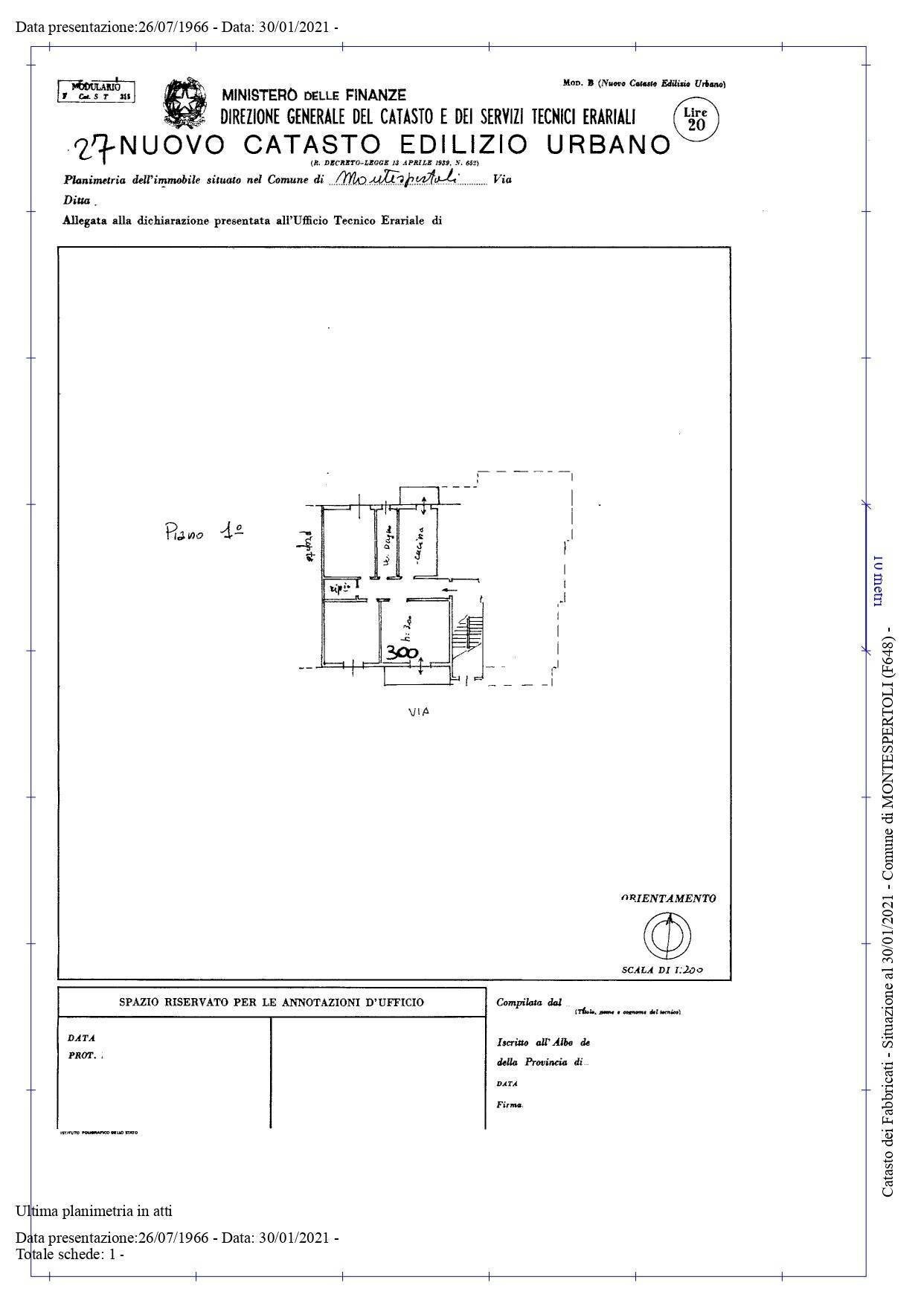 Foto 14 - Four-room apartment Montespertoli - floor plans 1