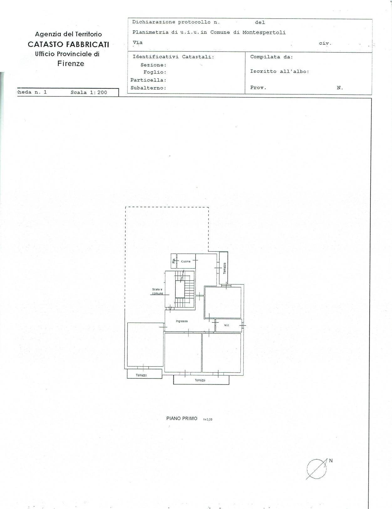 Foto 1 - Appartamento Montespertoli - planimetria 1