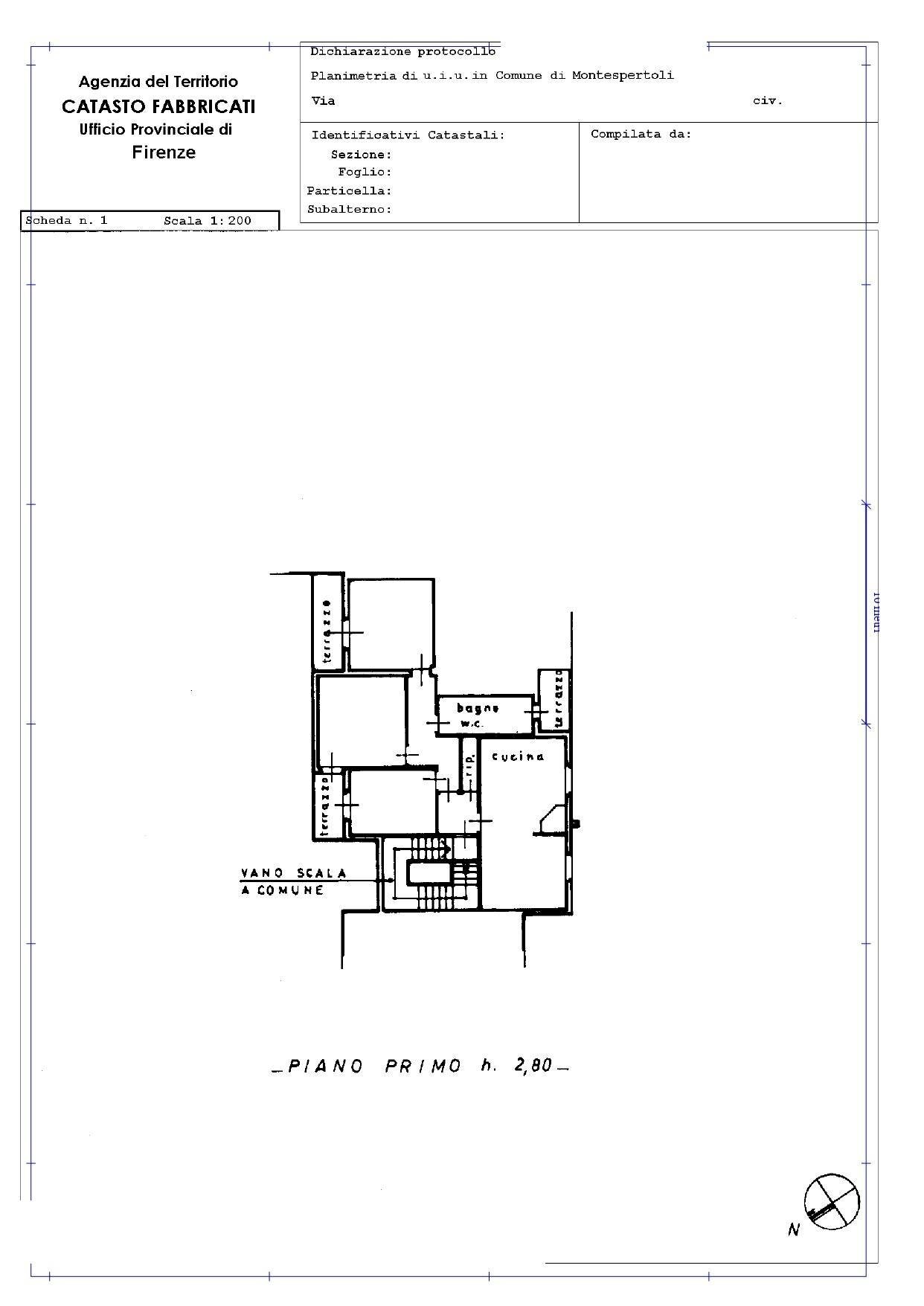 Foto 15 - Appartamento Montespertoli - planimetria 1