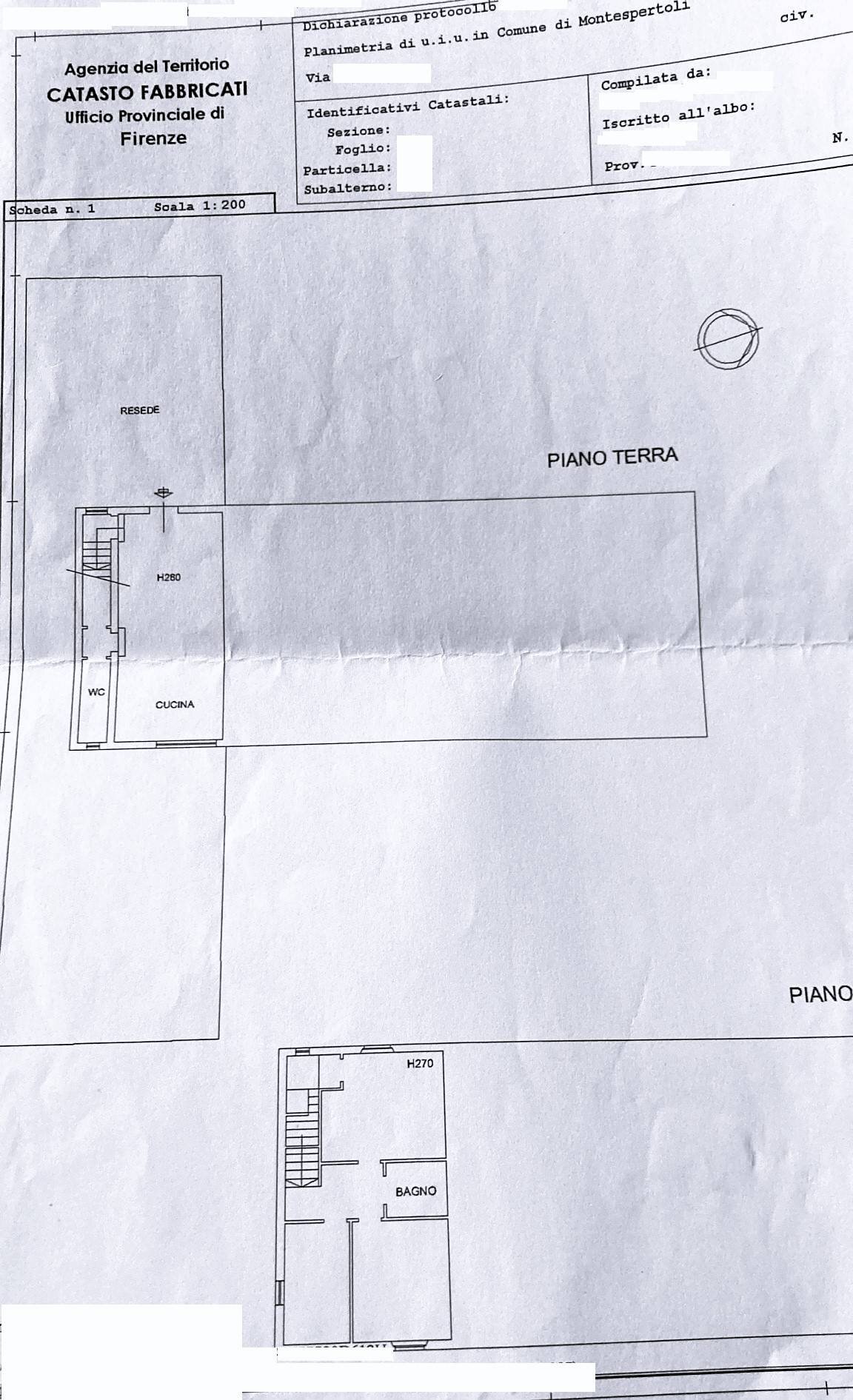 Foto 25 - Rustico Montespertoli - planimetria 1