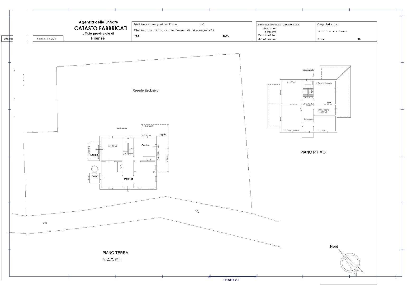 Foto 21 - Rustico Montespertoli - planimetria 1