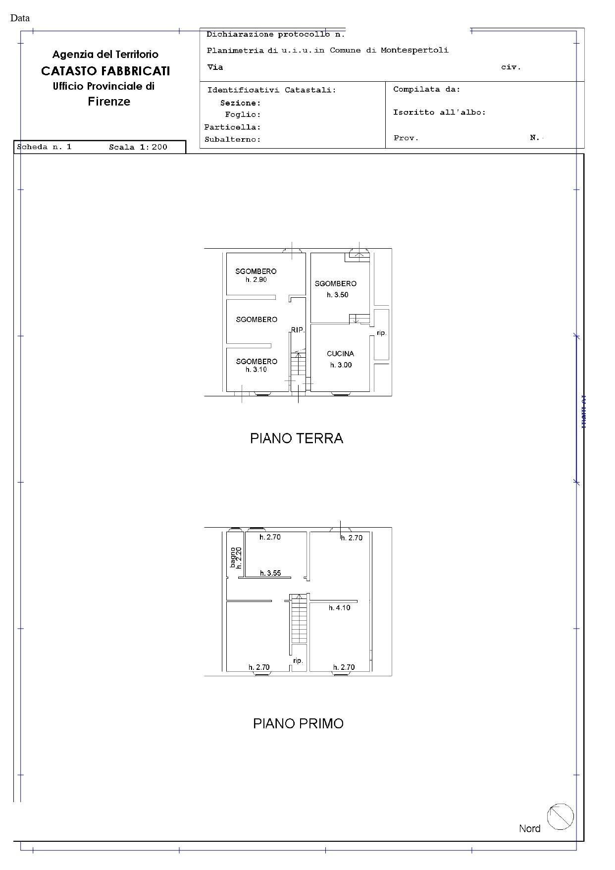 Foto 7 - Rustico Montespertoli - planimetria 1
