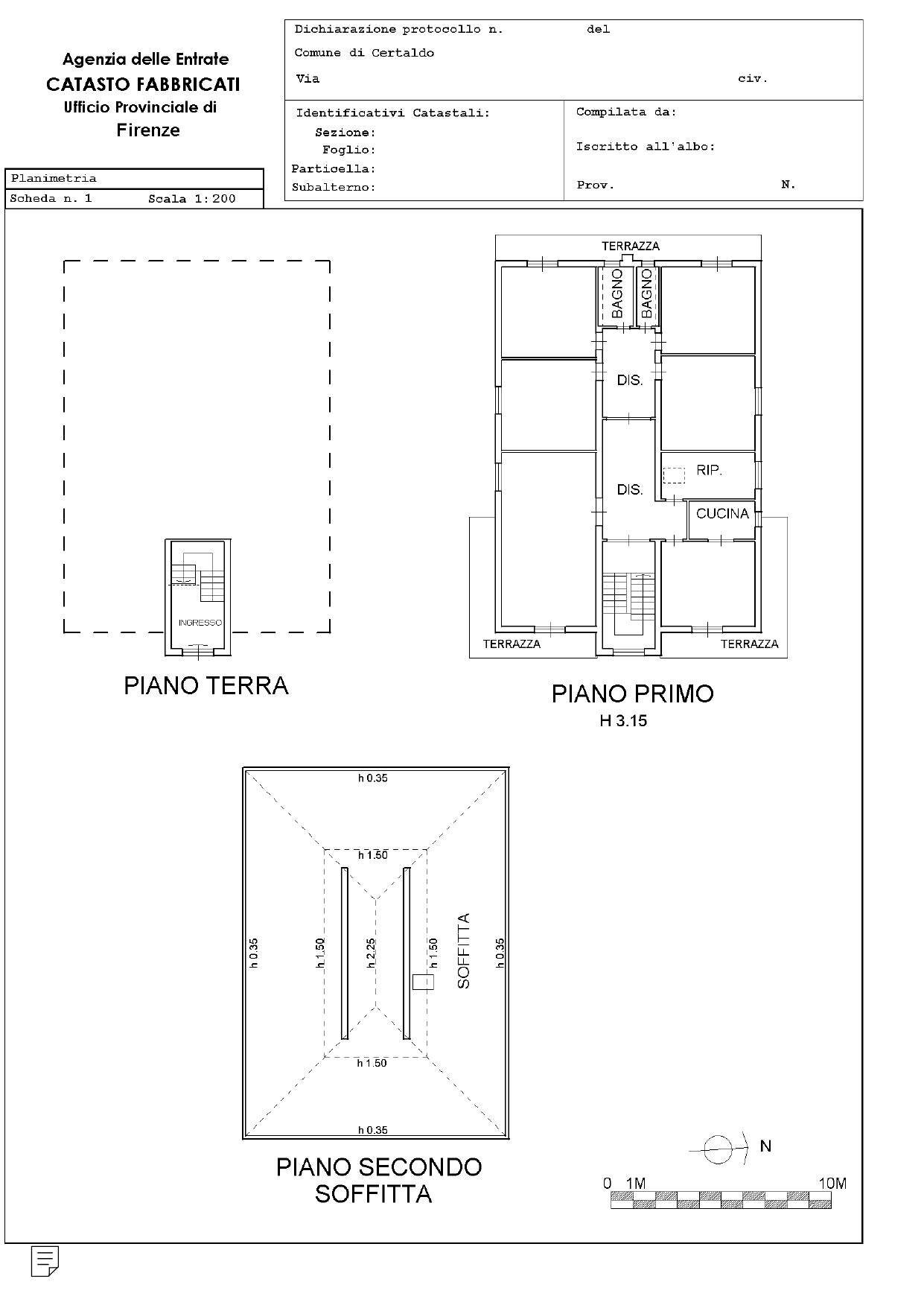 Foto 15 - Casa indipendente Certaldo - planimetria 1