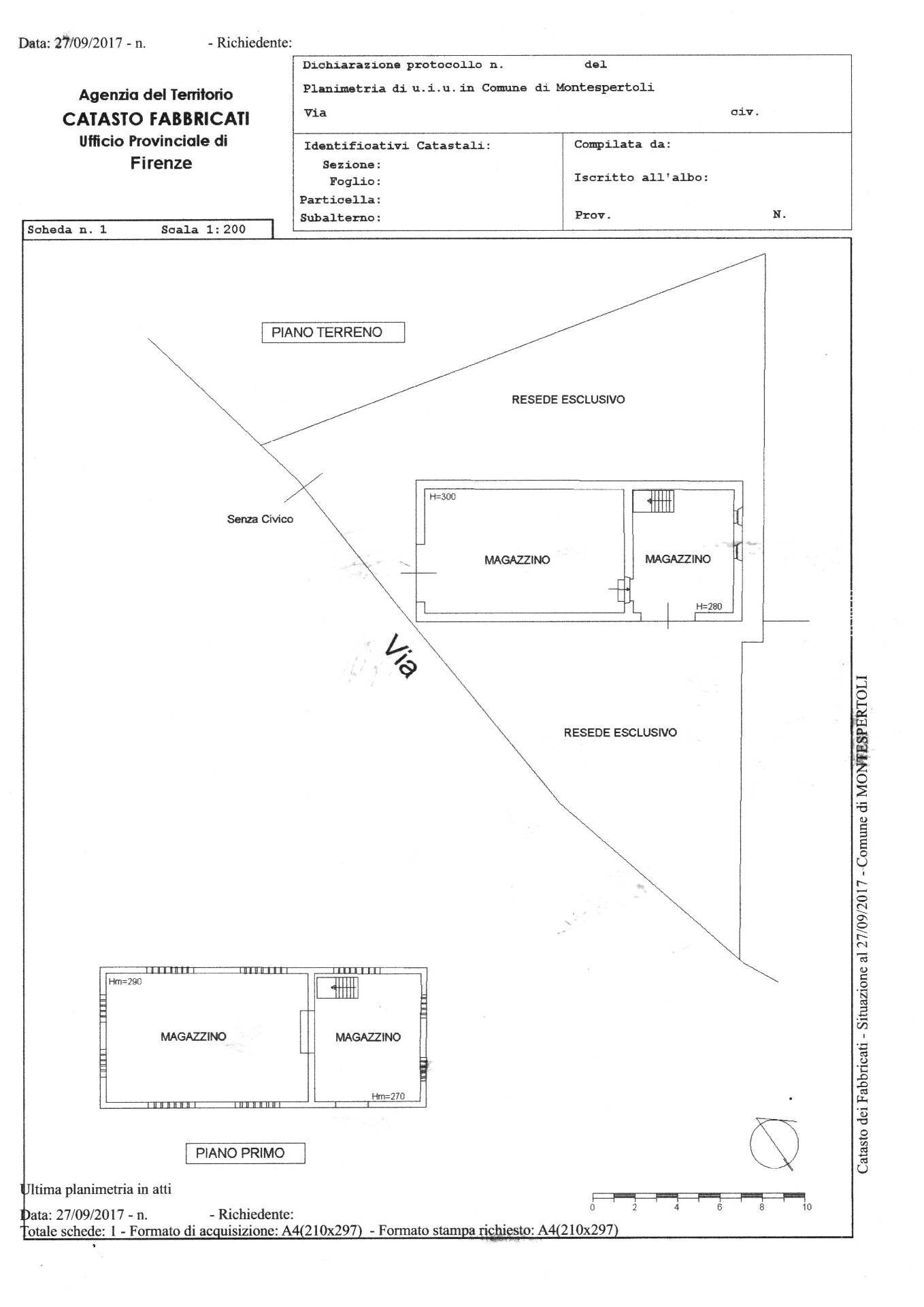 Foto 5 - Rustico Montespertoli - planimetria 1