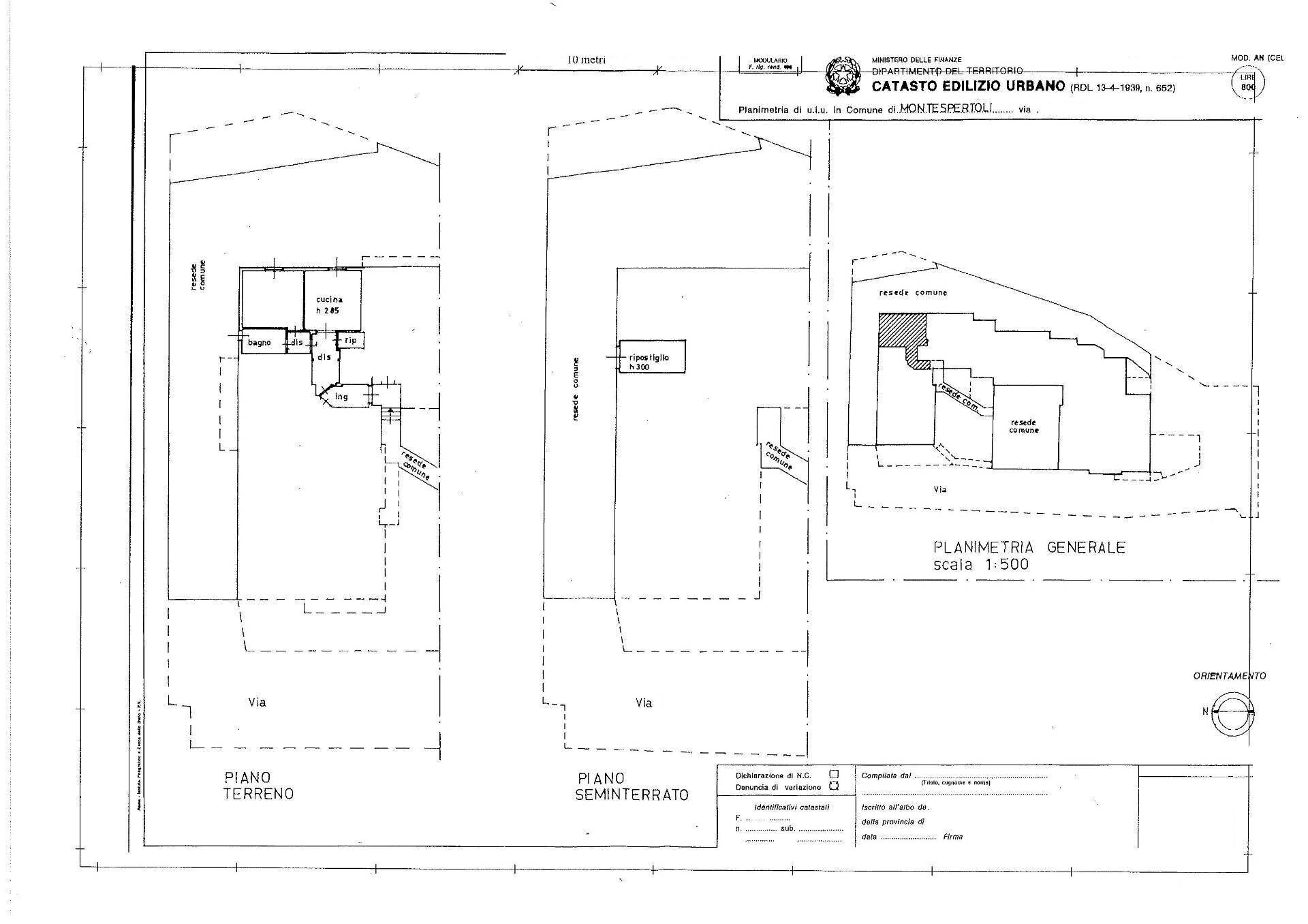 Foto 11 - Appartamento Montespertoli - planimetria 1