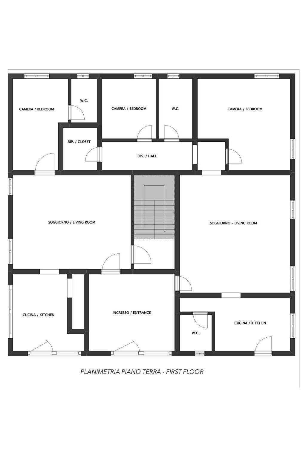 Foto 41 - Villa Montespertoli - planimetria 1