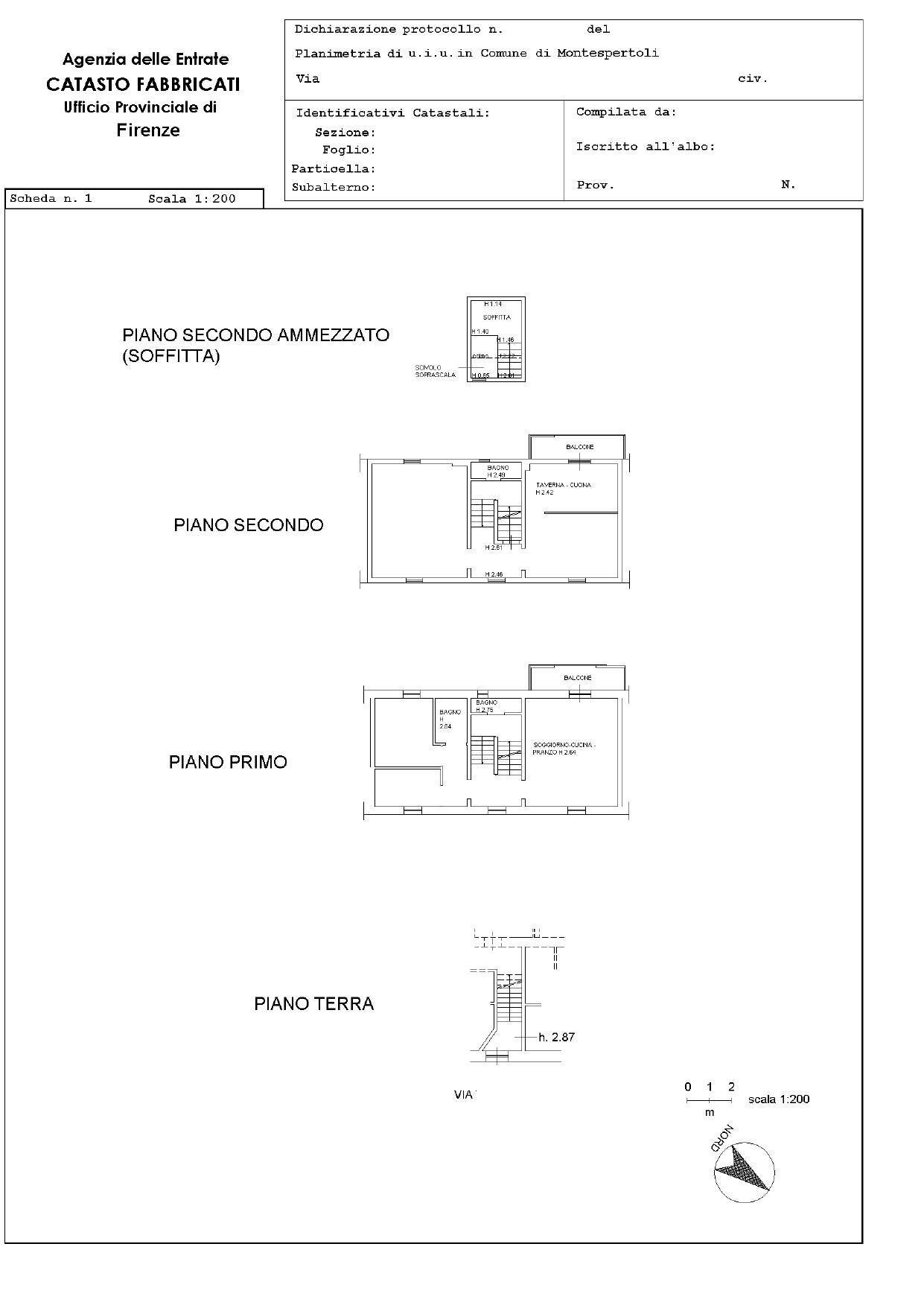 Foto 17 - Villa a Schiera Montespertoli - planimetria 1